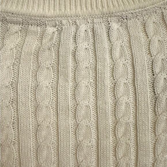 Tommy Hilfiger Cream and Tan Crewneck Sweater - Picture 6 of 8